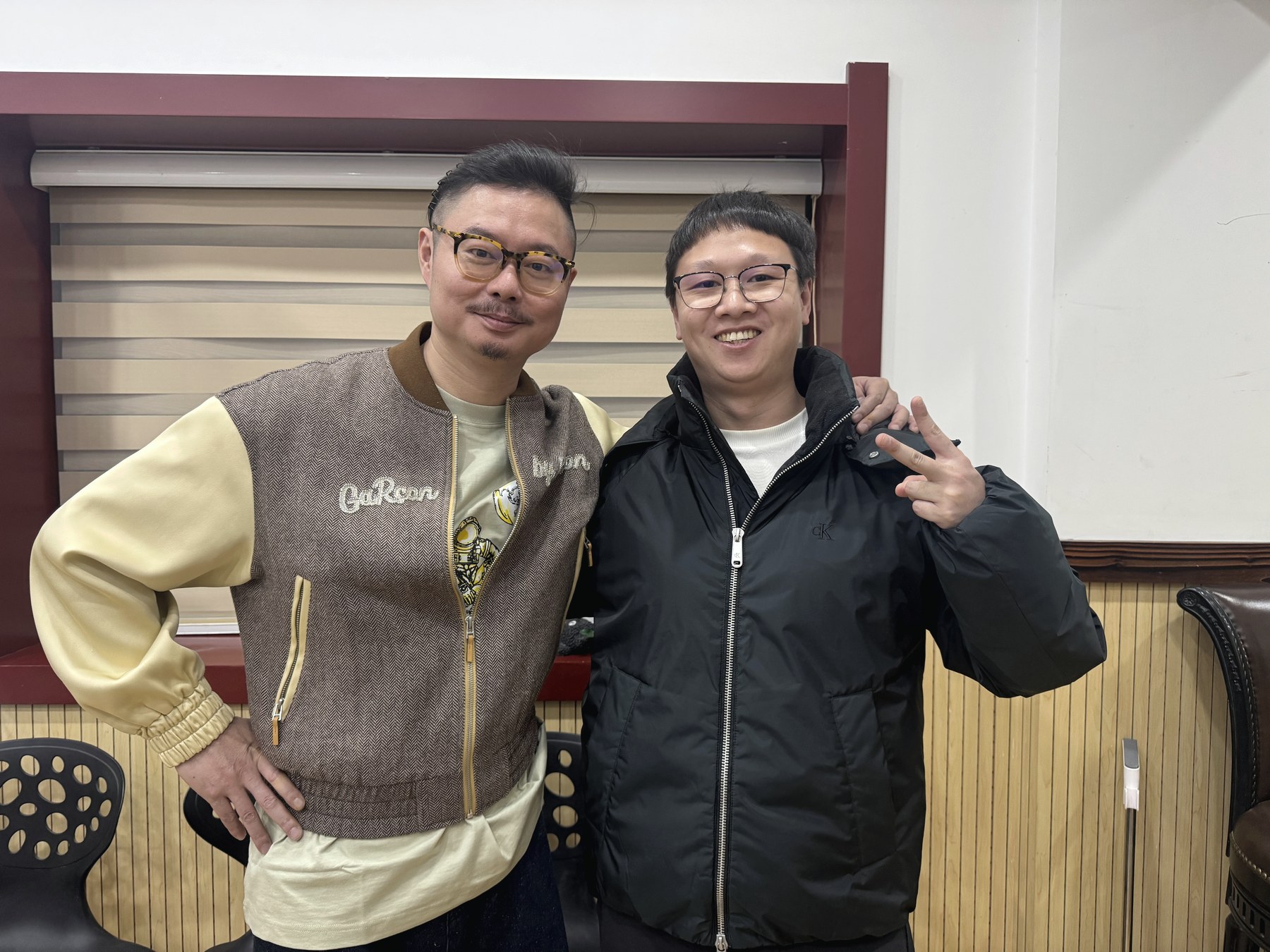 欧阳箐宇与魏翔老师合照